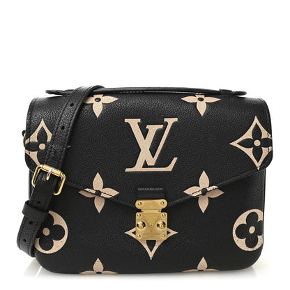 Louis Vuitton Empreinte Monogram Giant Pochette Metis Black Beige 1 of 11