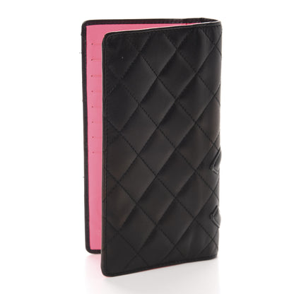 Chanel Calfskin Quilted Cambon Yen Wallet Black 3 of 11