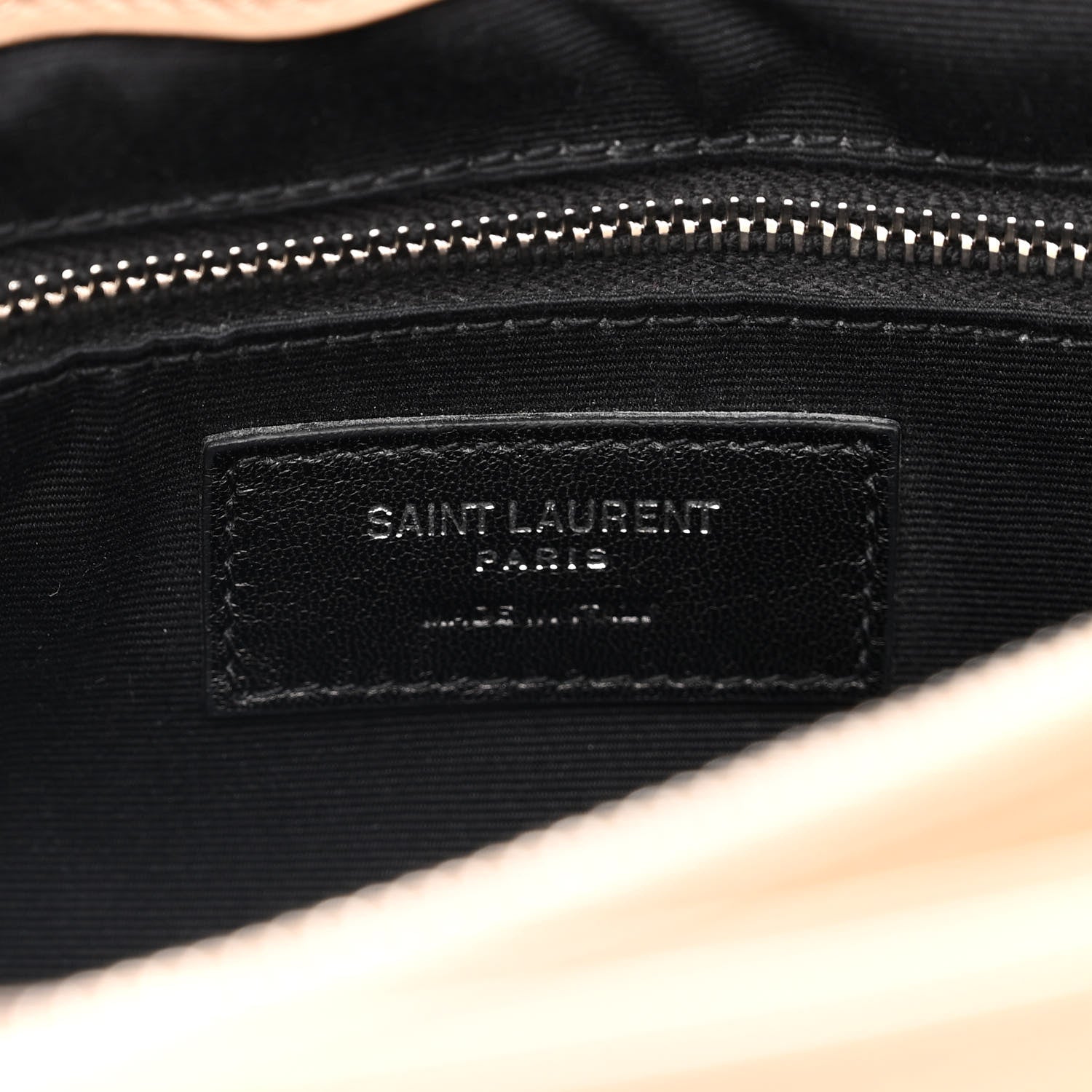 Saint Laurent Calfskin Y Quilted Monogram Medium Loulou Chain Satchel Dark Beige 5 of 15