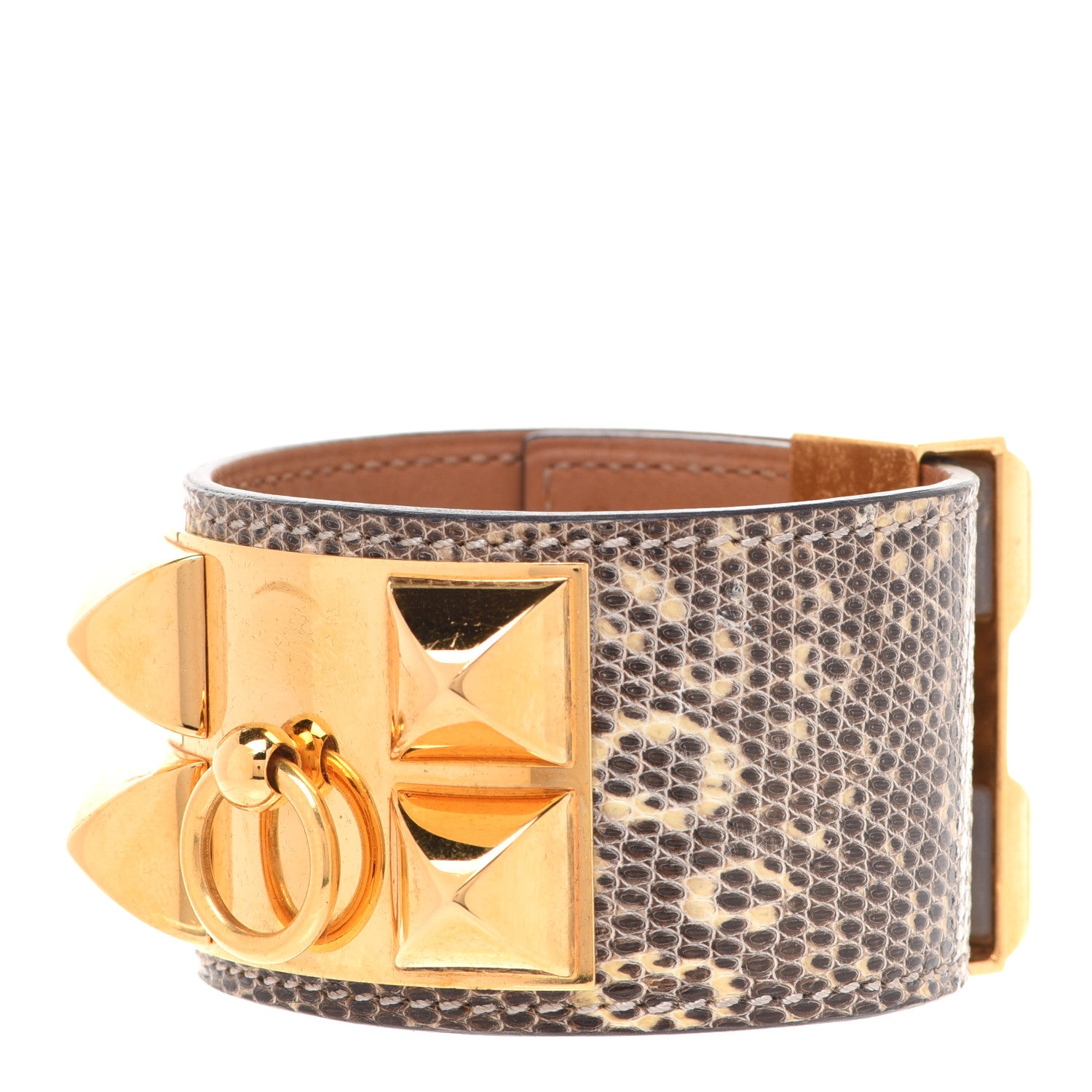 Hermes Lizard Collier De Chien CDC Bracelet S Ombre 1 of 10