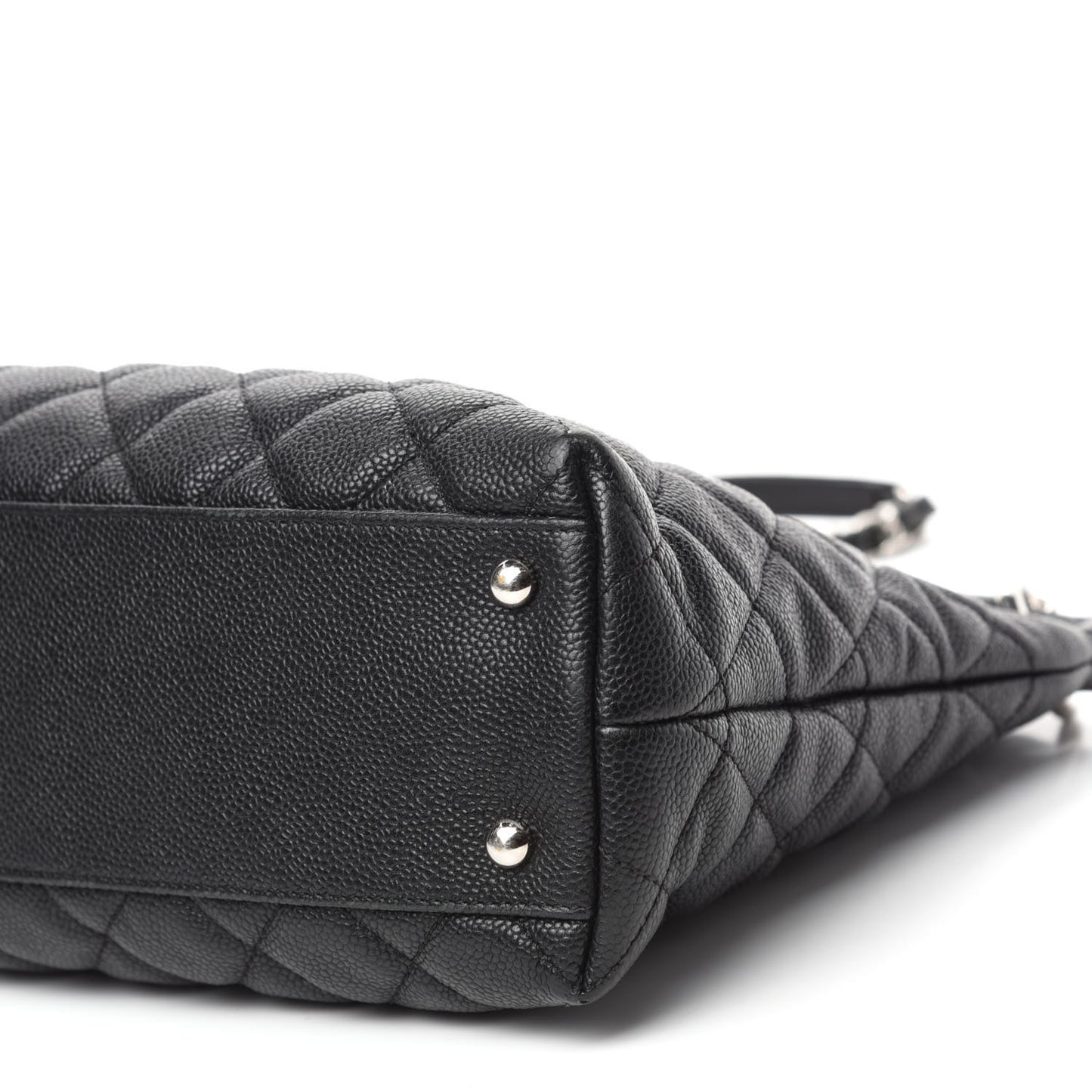 Caviar Quilted Easy Zip Tote Black