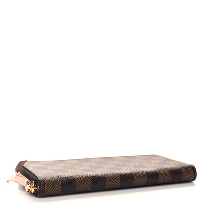 Louis Vuitton Damier Ebene Clemence Wallet Rose Ballerine 4 of 6