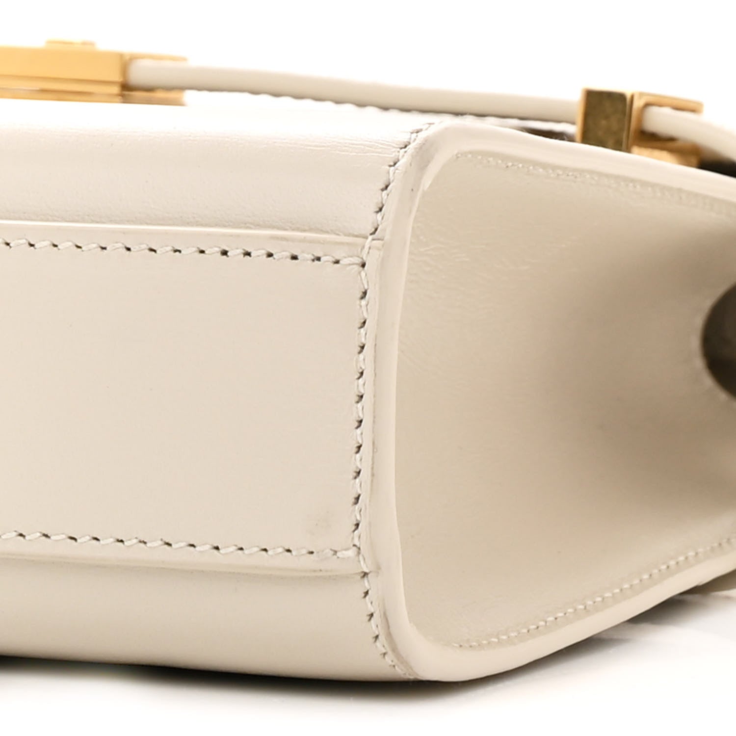 Saint Laurent Smooth Calfskin Manhattan Shoulder Bag Crema Soft 10 of 15