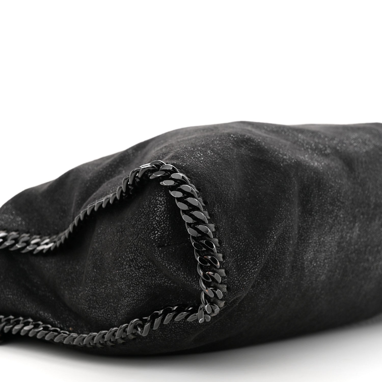 Stella McCartney Shaggy Deer Falabella Fold Over Tote Black 9 of 10