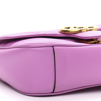 Gucci Calfskin Matelasse Mini GG Marmont Shoulder Bag Candy Mousse 10 of 13