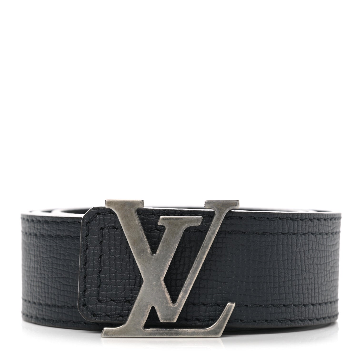 Louis Vuitton Utah LV Initiales Belt 85 34 Black 1 of 5