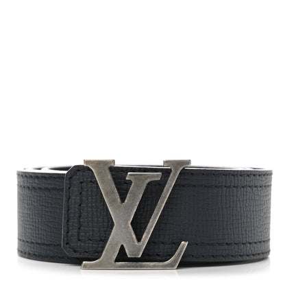 Louis Vuitton Utah LV Initiales Belt 85 34 Black 1 of 5
