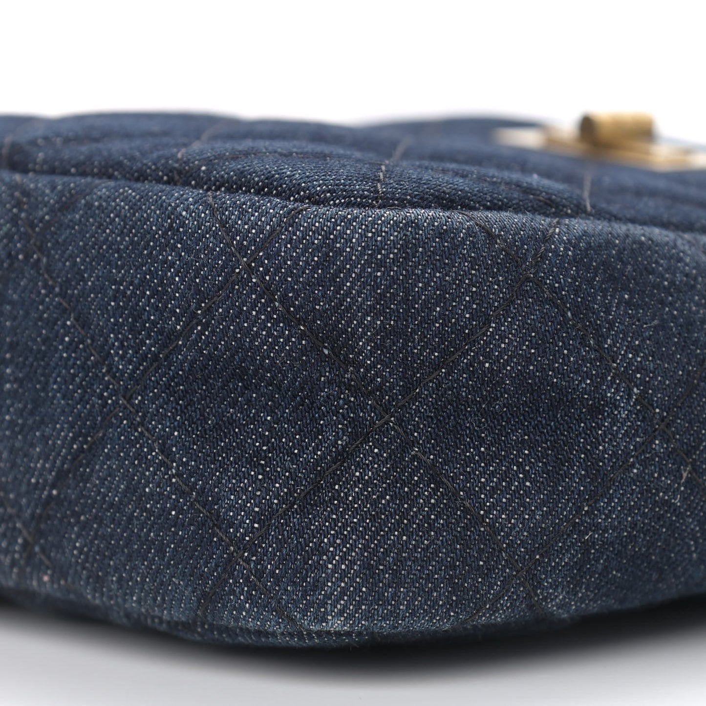 Washed Denim Quilted Reissue Camera Case Black