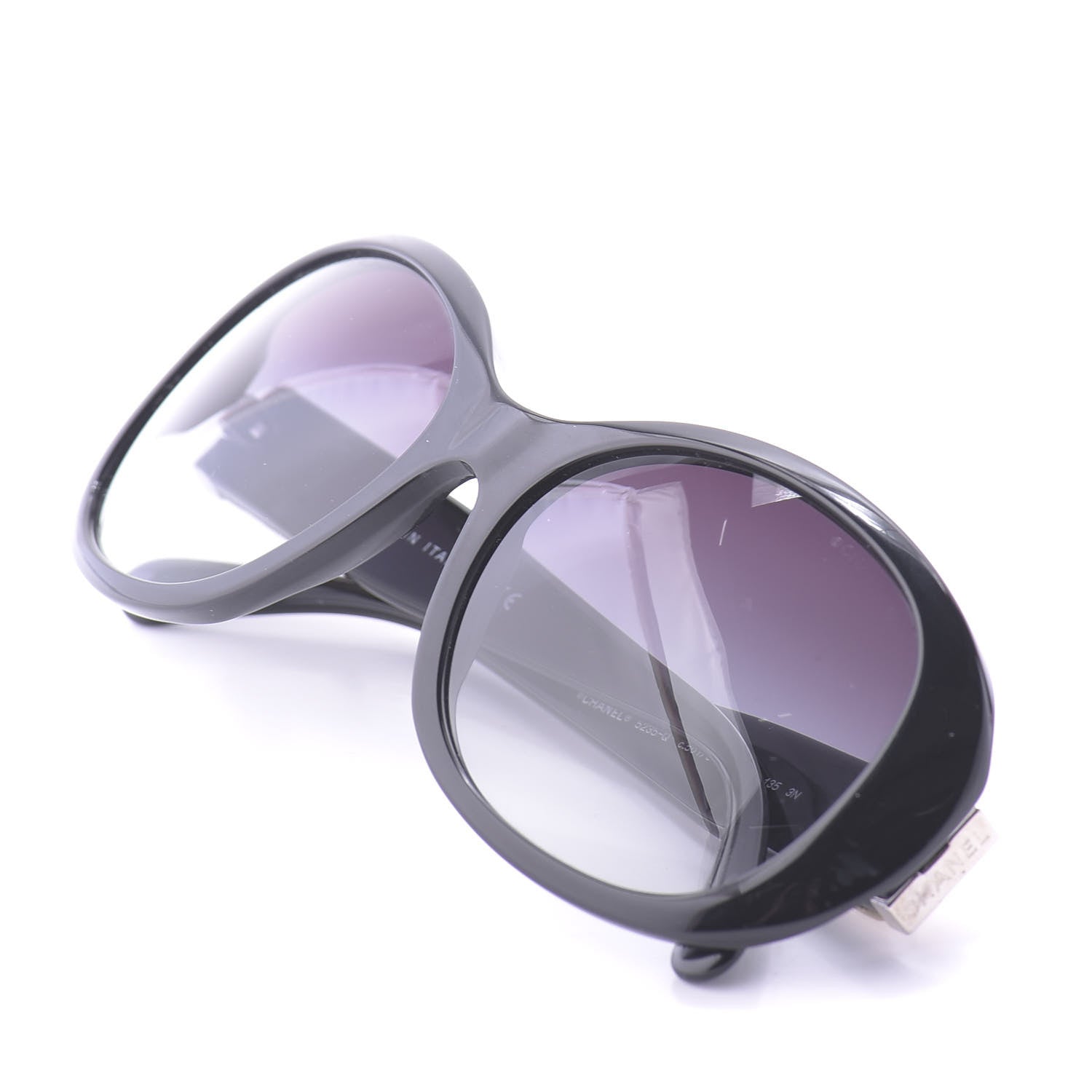 Chanel Acetate CC Turnlock Sunglasses 5235-Q Black Beige 8 of 9
