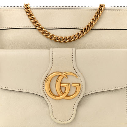 Gucci New Sakai Calfskin Lux Dahlia Chain Shoulder Bag Mystic White 8 of 11