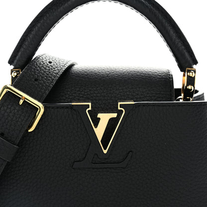 Louis Vuitton Taurillon Capucines Mini Black 7 of 9