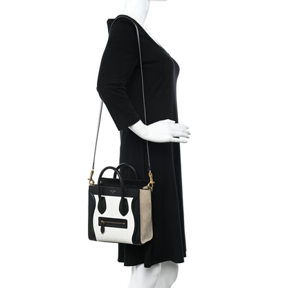 Celine Smooth Drummed Calfskin Nano Tri-Color Luggage White 2 of 16