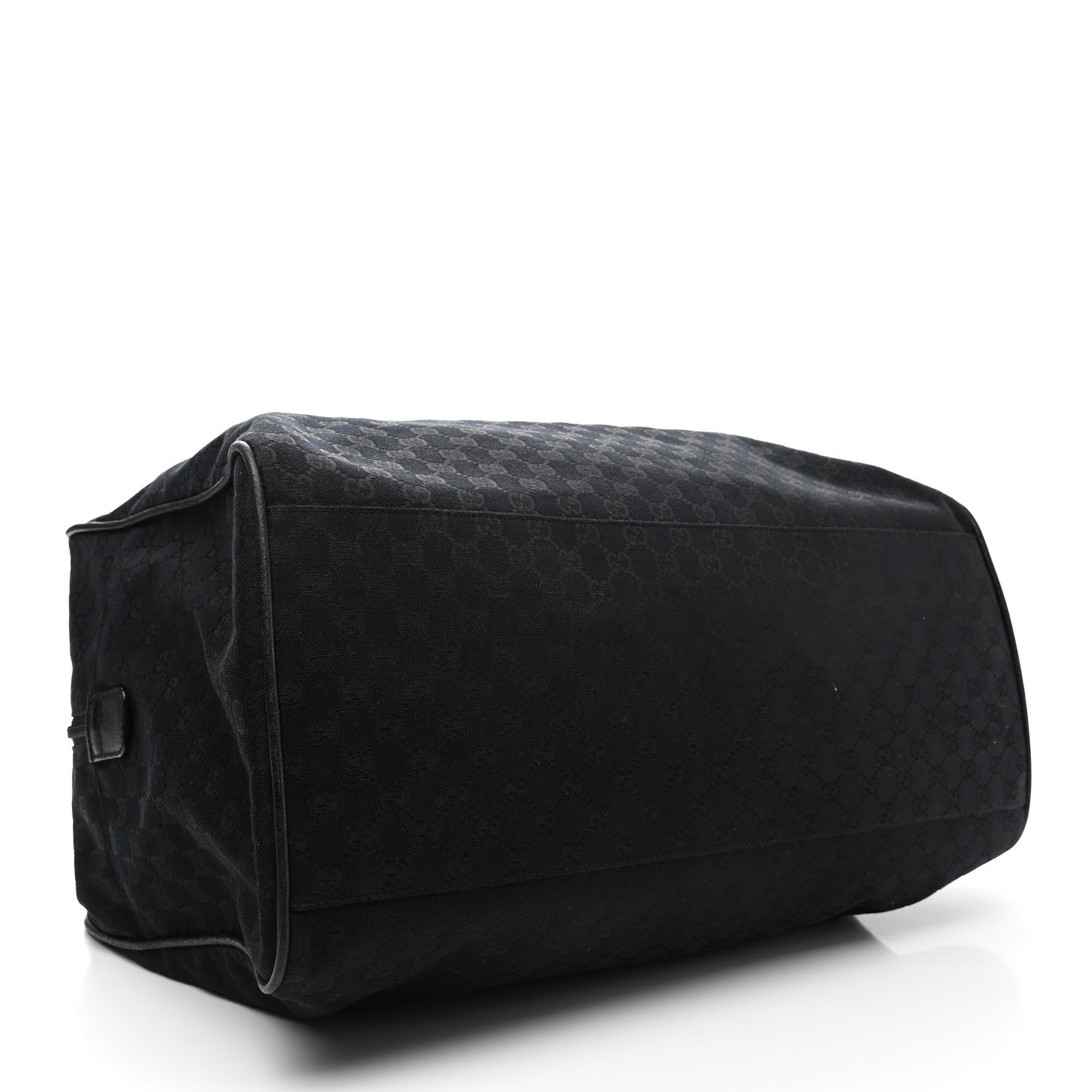 GG Monogram Web Large Collapsible Carry On Duffle Bag Black