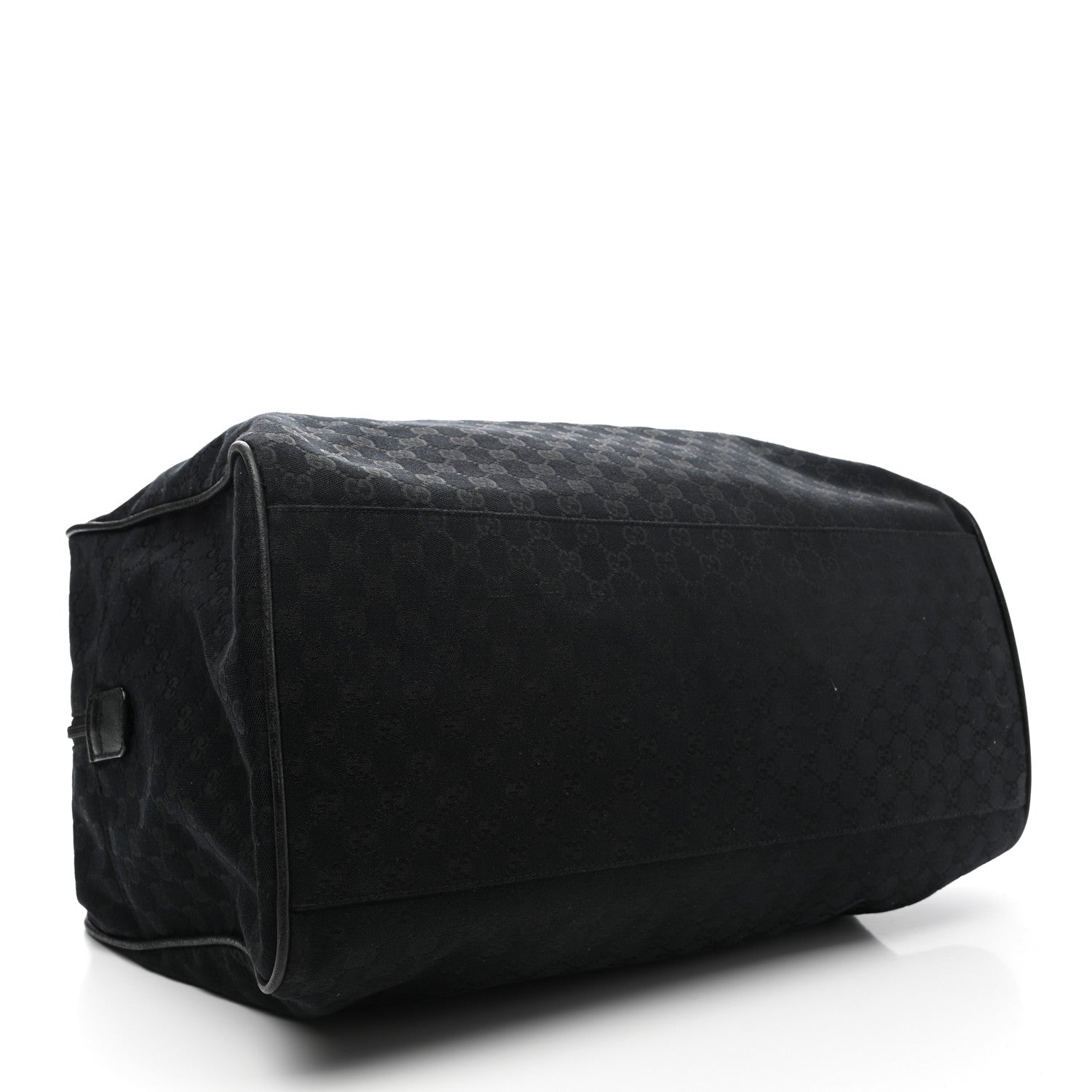 Gucci GG Monogram Web Large Collapsible Carry On Duffle Bag Black 3 of 9