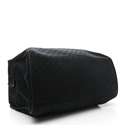 Gucci GG Monogram Web Large Collapsible Carry On Duffle Bag Black 3 of 9