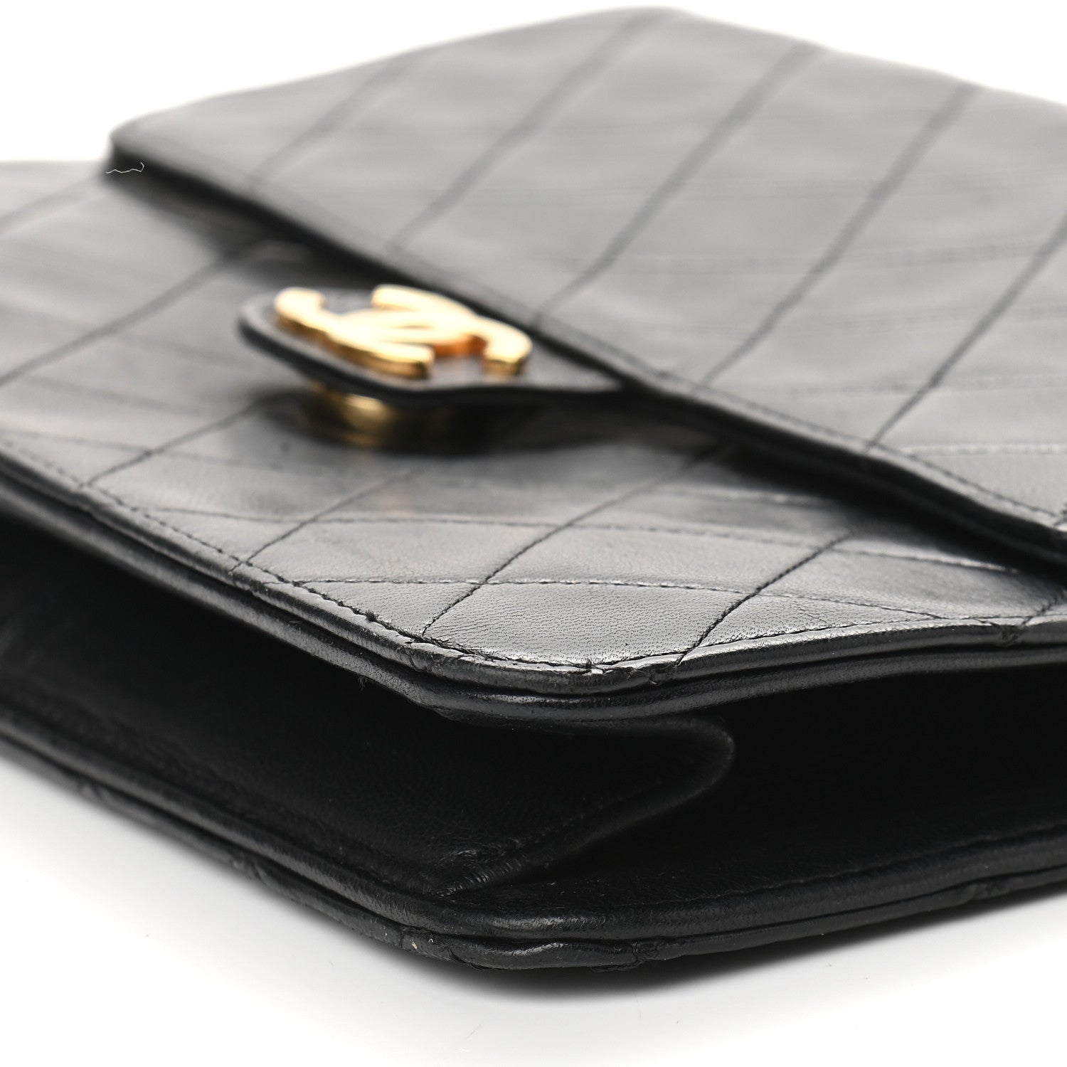 Chanel Lambskin Quilted Small Single Flap Black 8 of 11