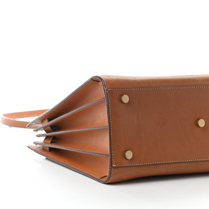 Saint Laurent Calfskin Topstitch Small Sac De Jour Light Brown 8 of 19