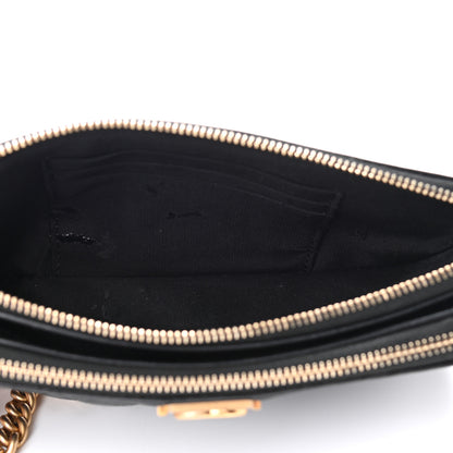 Chanel Caviar Quilted Small Boy Clutch With Chain Black 6 of 15