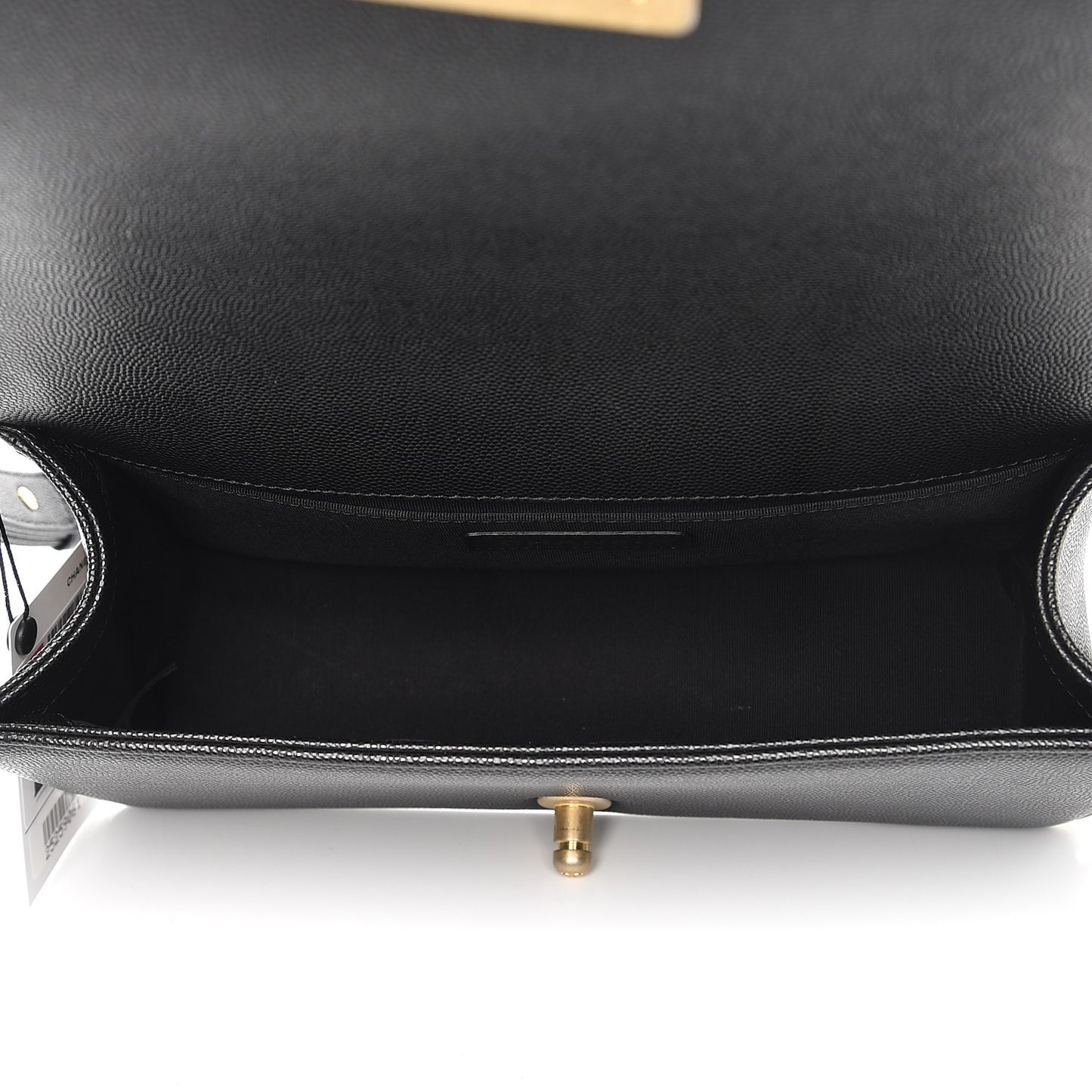 Caviar Quilted Medium Boy Flap Black