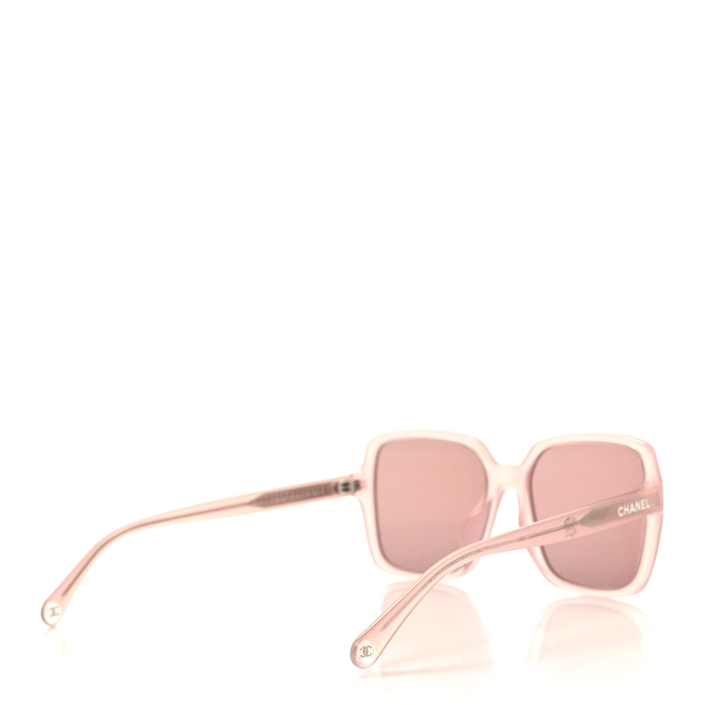 Acetate Square Sunglasses 5505 Light Pink