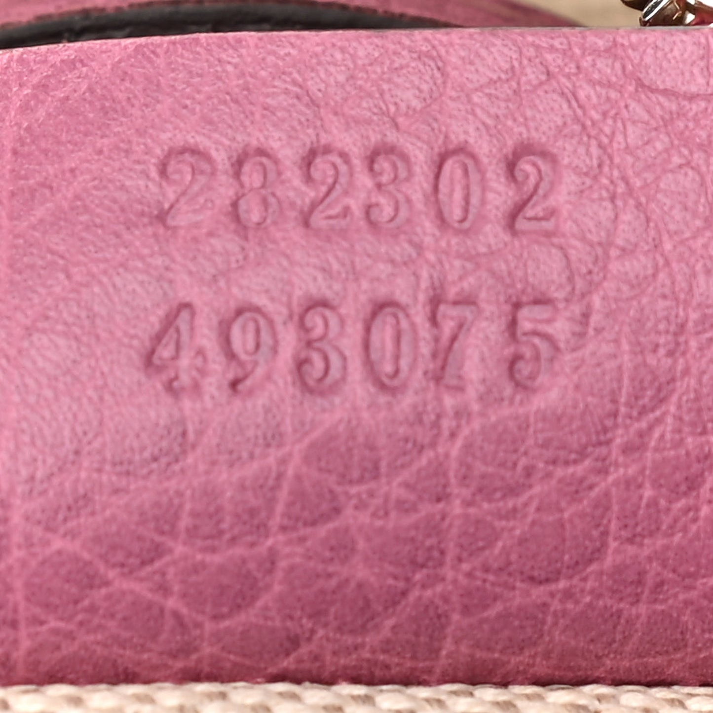 Pebbled Calfskin Medium Soho Boston Fresia Rose