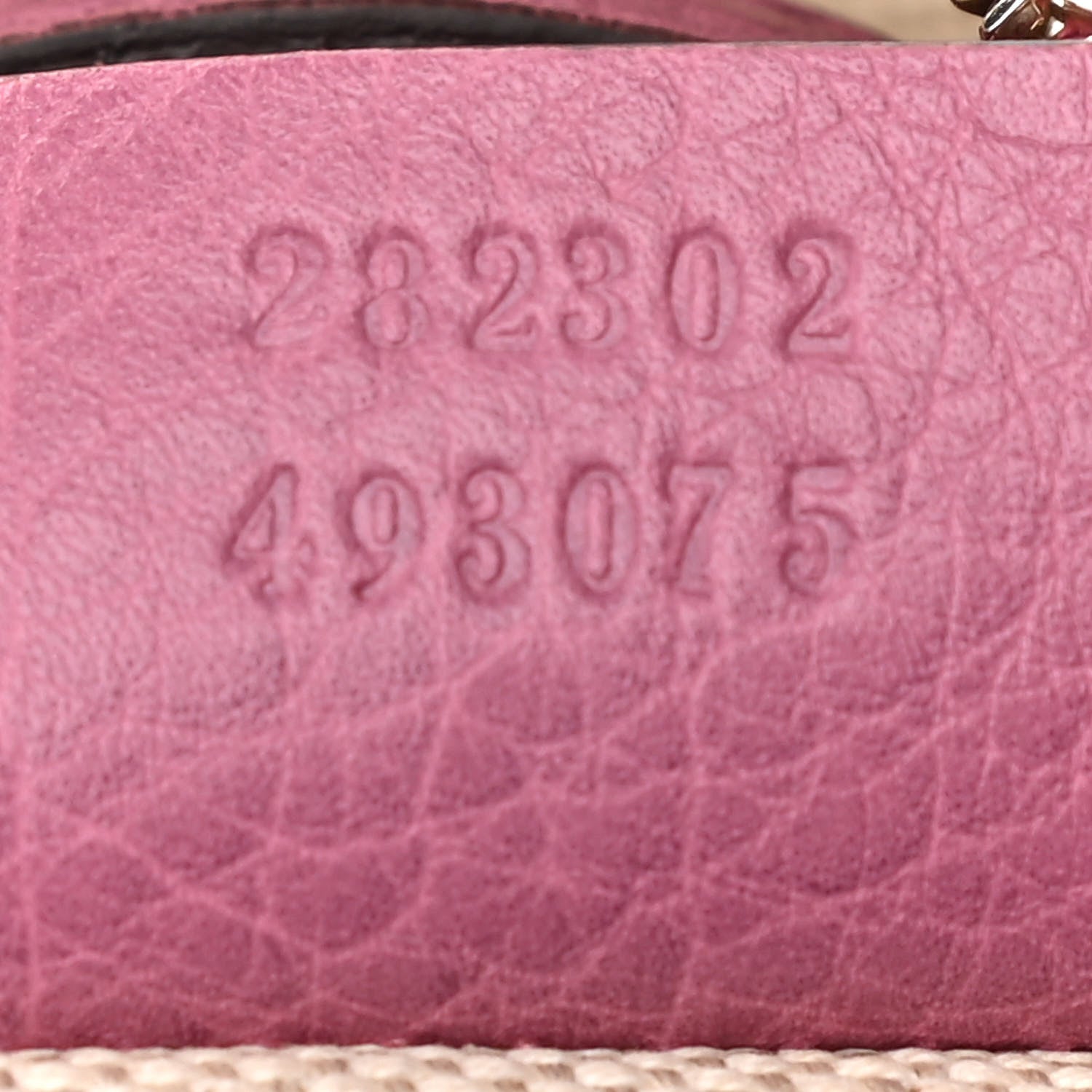 Gucci Pebbled Calfskin Medium Soho Boston Fresia Rose 7 of 12
