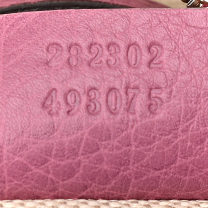 Gucci Pebbled Calfskin Medium Soho Boston Fresia Rose 7 of 12