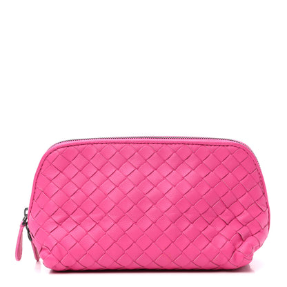 Bottega Veneta Nappa Intrecciato Cosmetic Pouch Rosa Shock 1 of 7