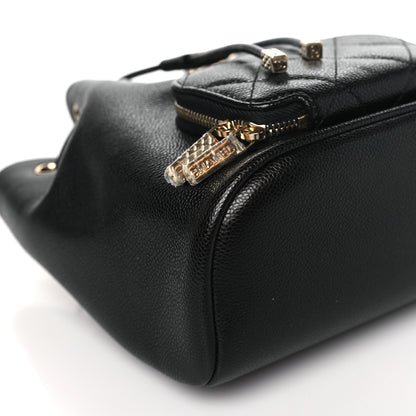 Chanel Caviar Quilted CC Pocket Bucket Bag Black 9 of 10