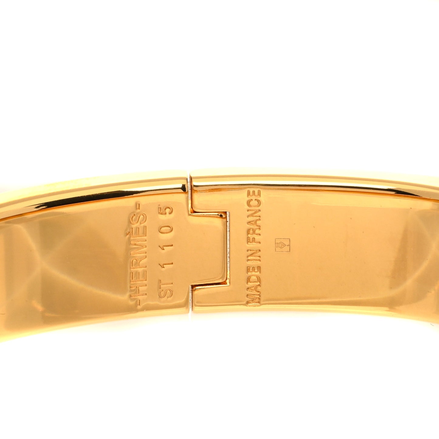 Enamel Narrow Clic Clac H Bracelet PM Black