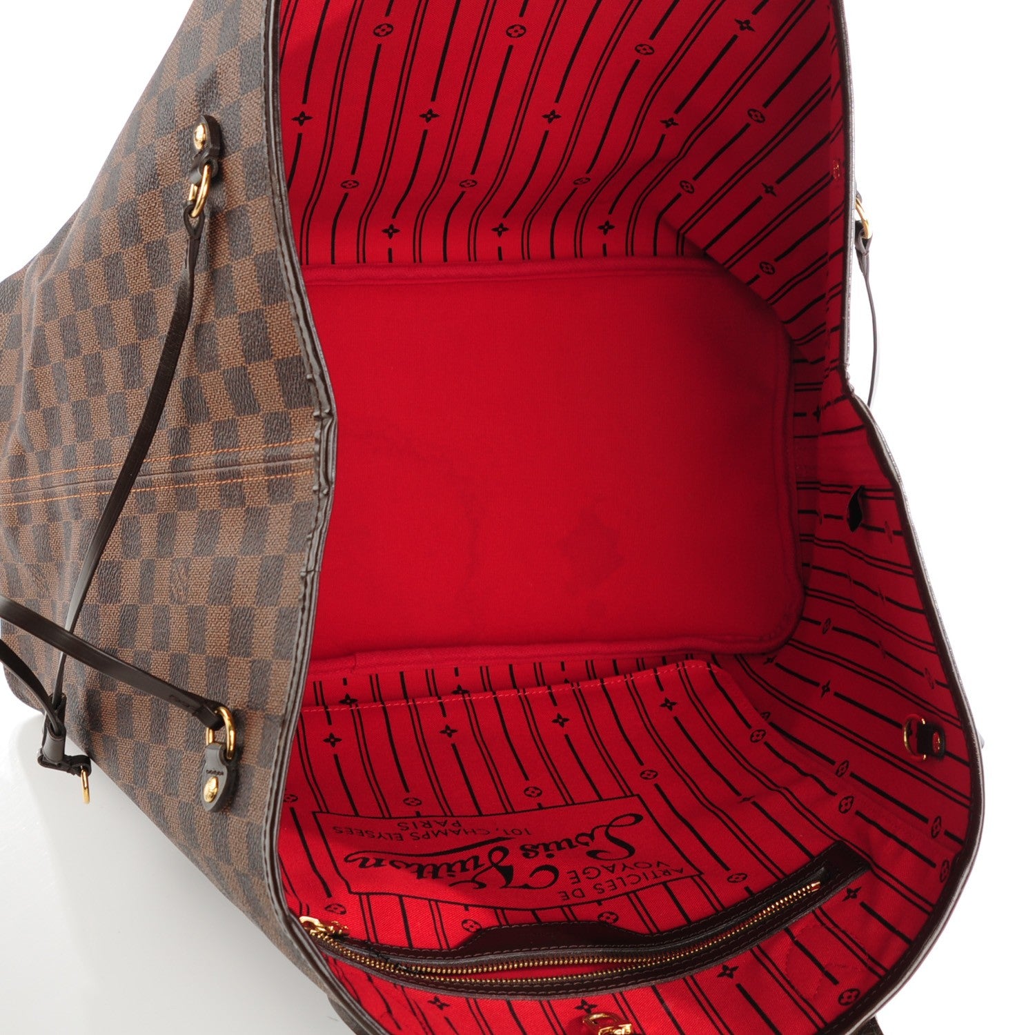 Louis Vuitton Damier Ebene Neverfull GM 5 of 12