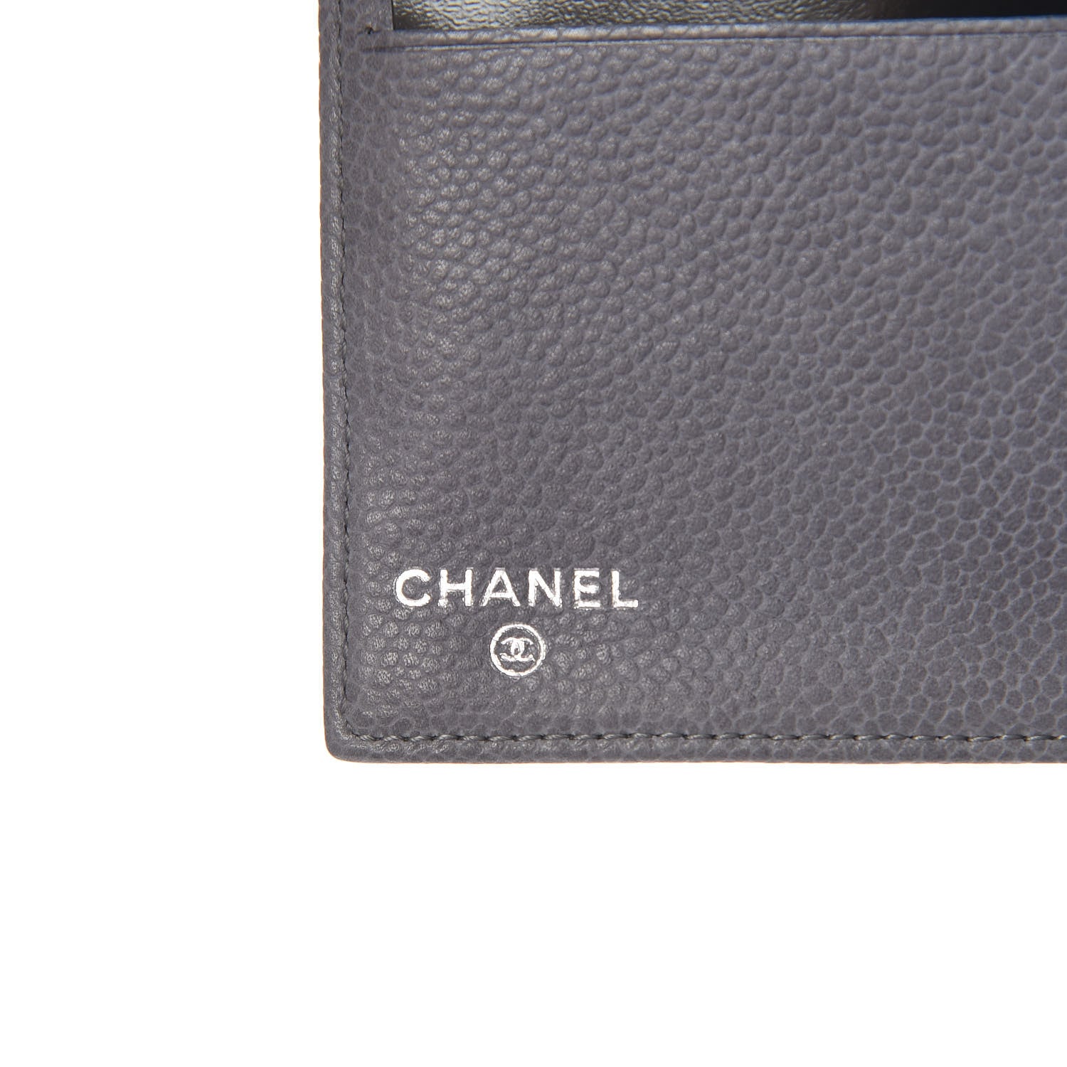 Chanel Caviar Timeless CC French Wallet Grey 6 of 13