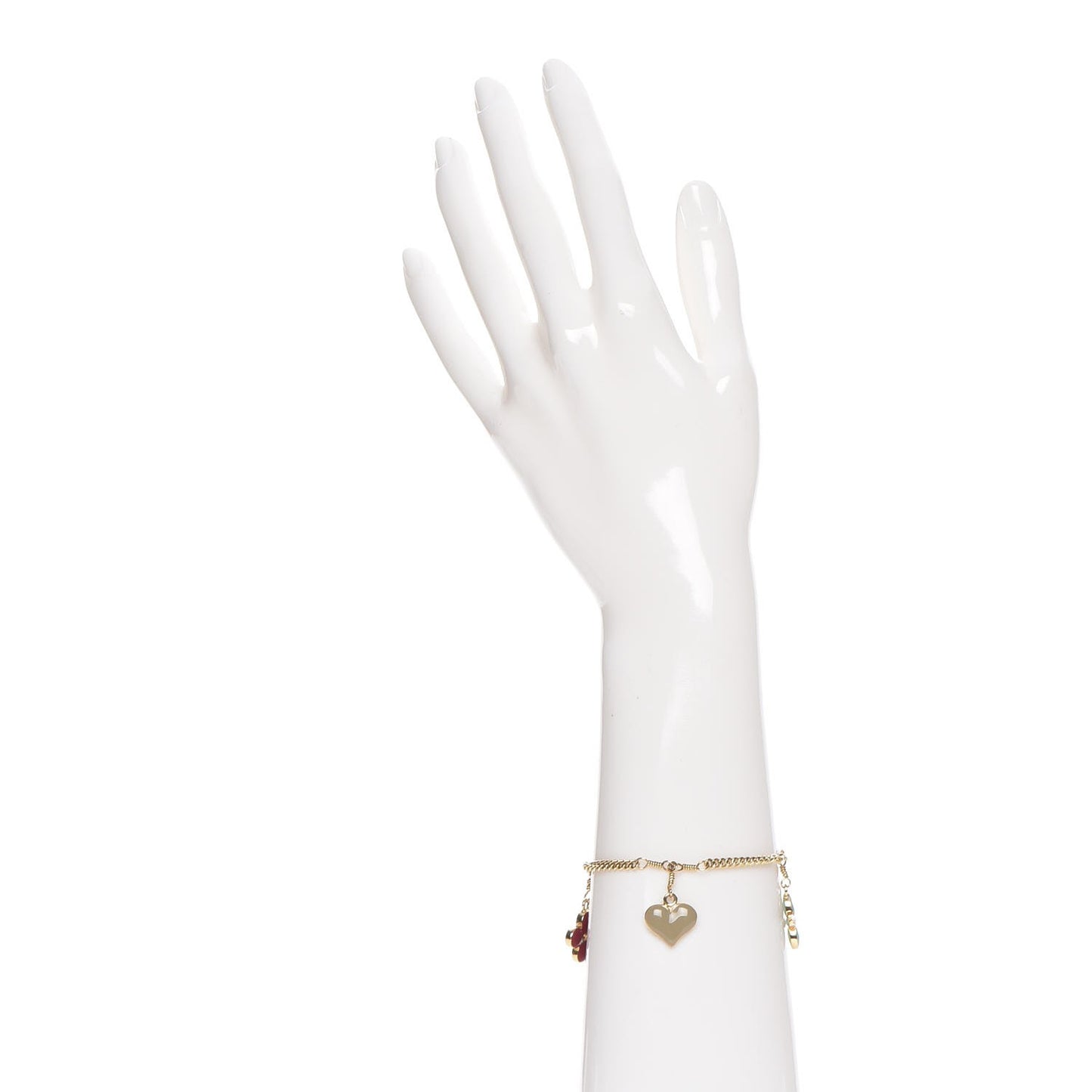 Sweet Monogram Charm Bracelet Gold
