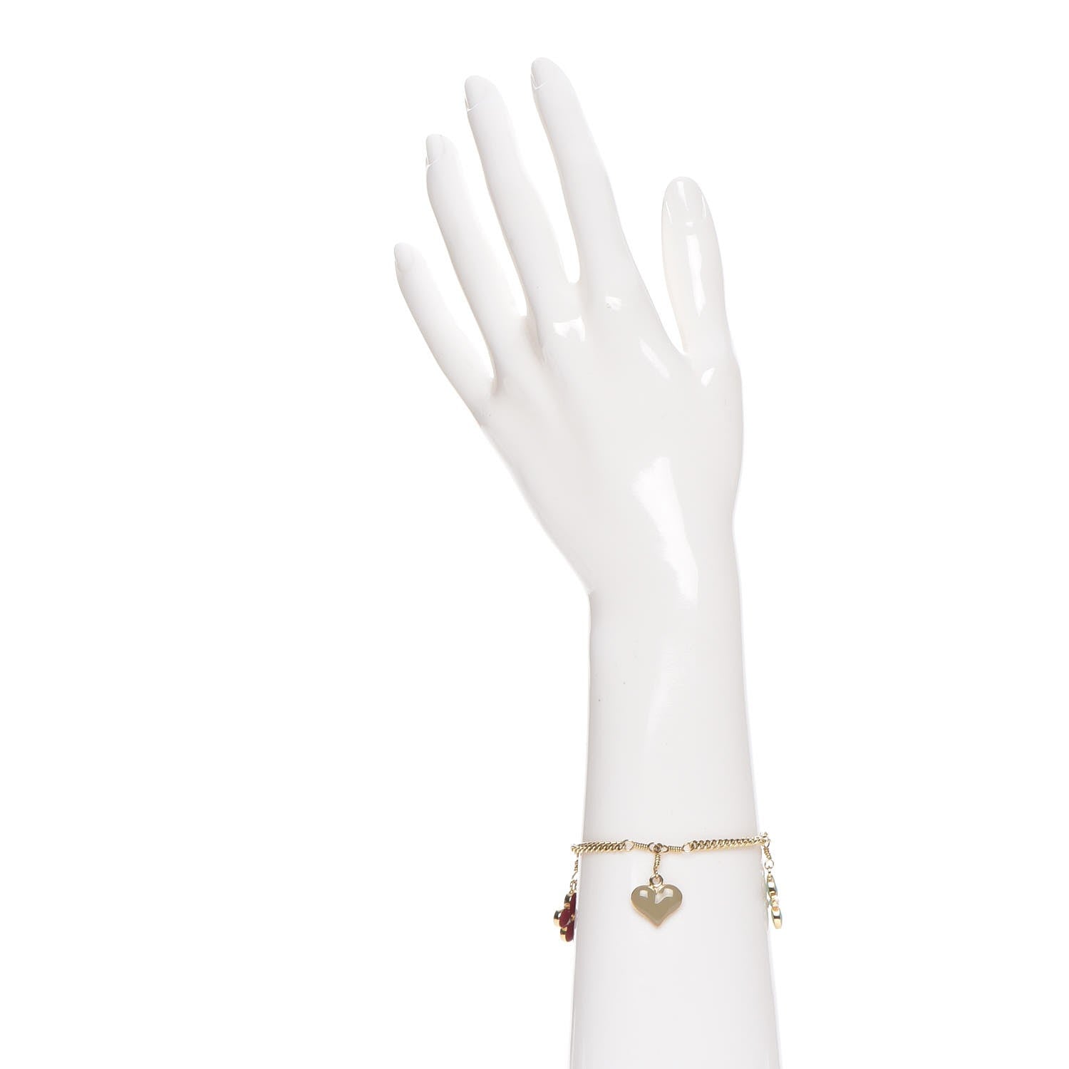 Louis Vuitton Sweet Monogram Charm Bracelet Gold 2 of 7