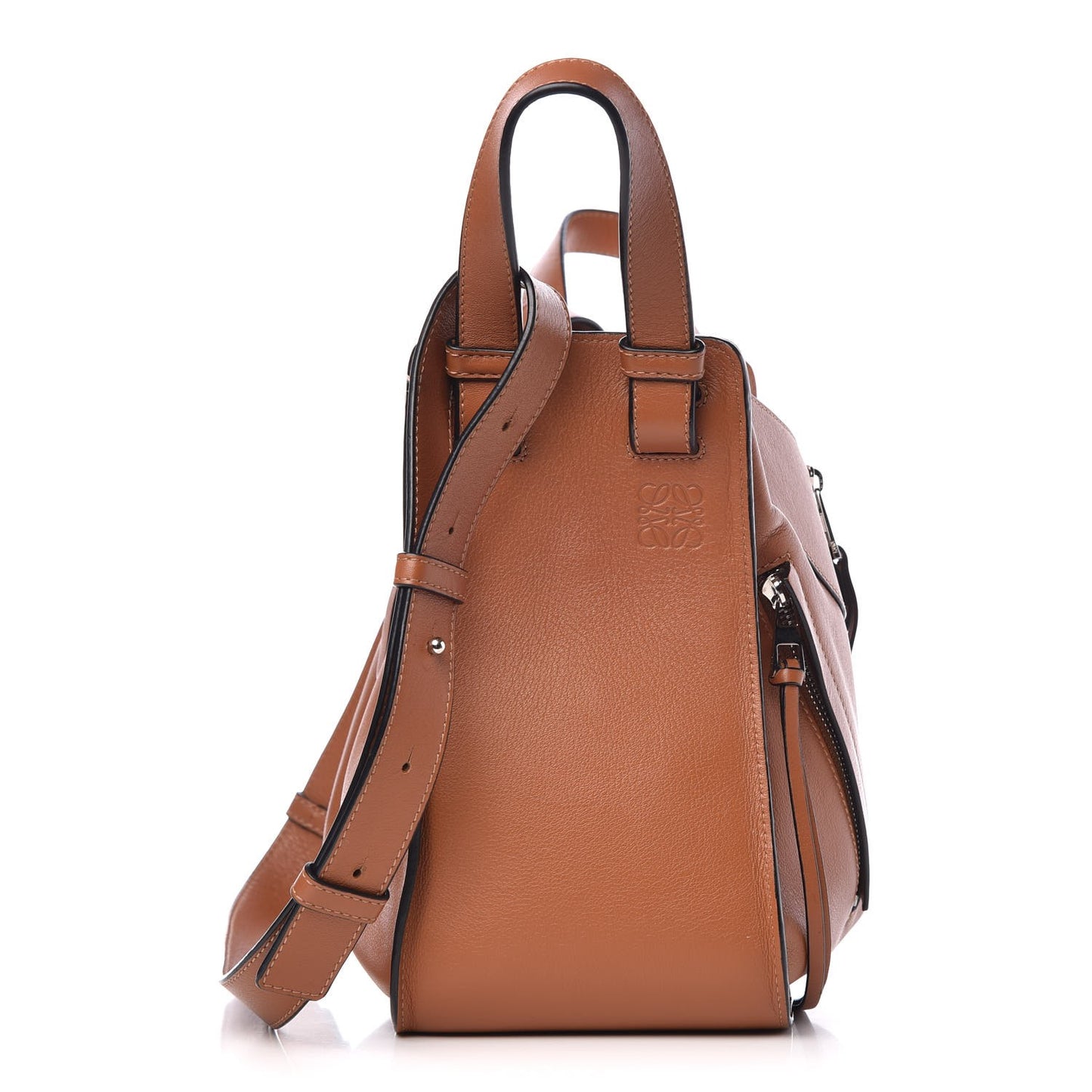 Calfskin Small Hammock Shoulder Bag Tan