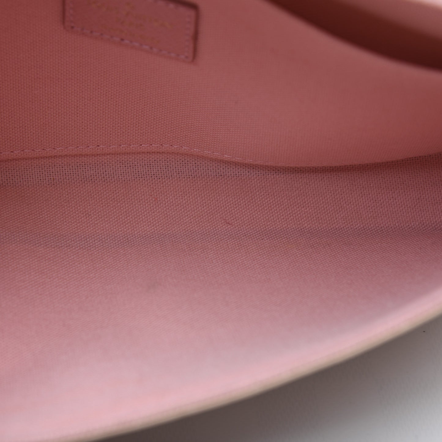 Damier Azur Pochette Felicie Chain Wallet Rose Ballerine