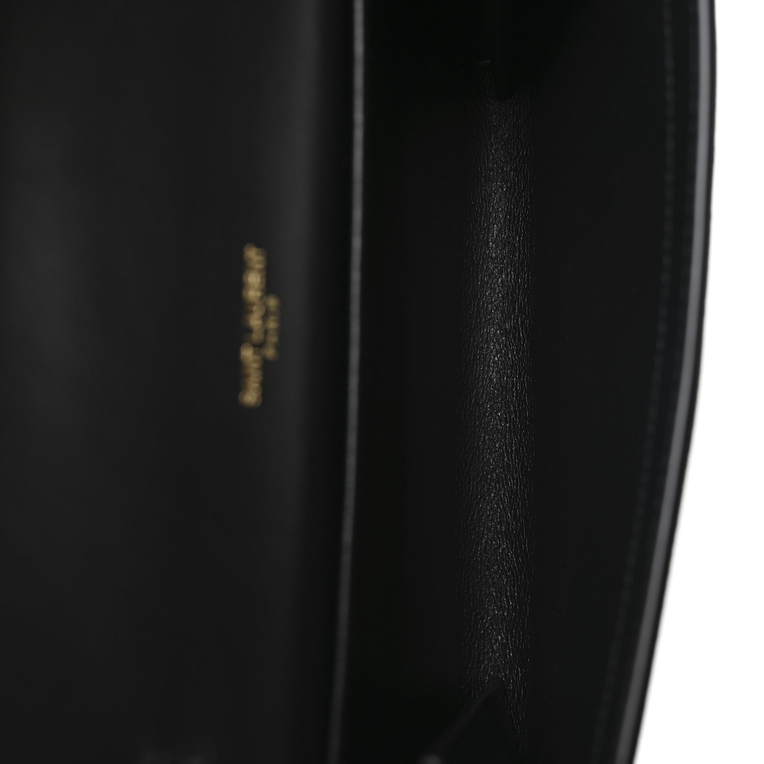 Saint Laurent Crinkled Calfskin Uptown Chain Wallet Black 5 of 10