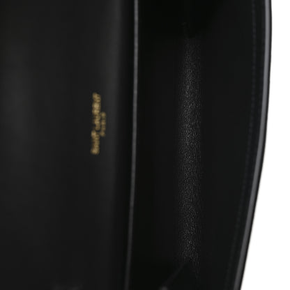 Saint Laurent Crinkled Calfskin Uptown Chain Wallet Black 5 of 10
