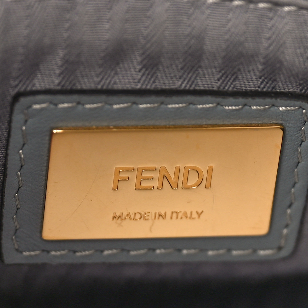 Fendi Vitello Elite Regular 2Jours Tote Gray 6 of 8
