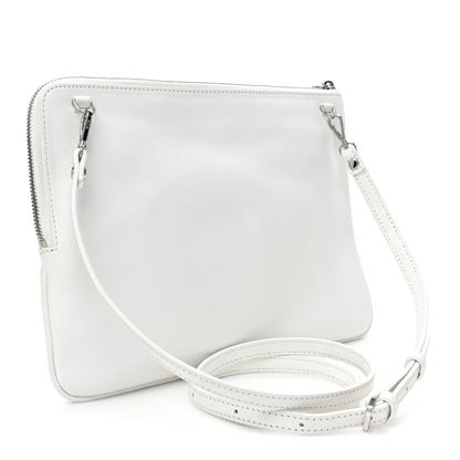 MCM Nappa Studded Medium Skyoptic Roboter Pouch White Multicolor 4 of 9