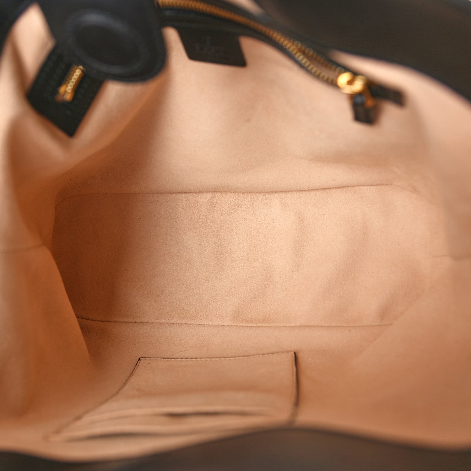 Gucci Soft GG Supreme Monogram Bees Small Crossbody Tote Beige Oro Black 5 of 10