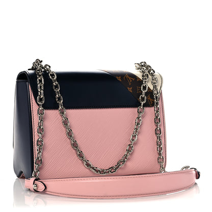 Louis Vuitton Epi Monogram Tape Twist Shoulder Bag MM Rose White 4 of 13