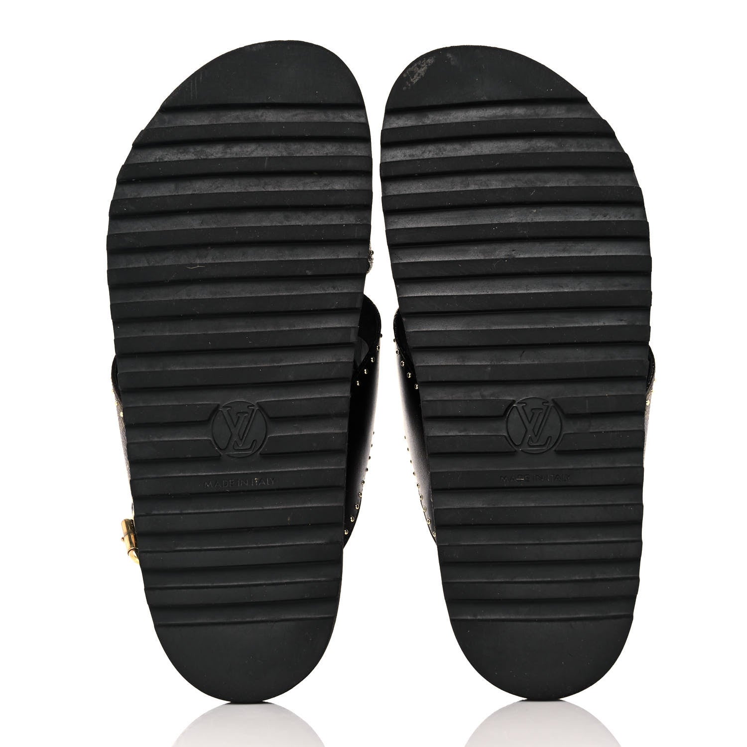 Louis Vuitton Monogram Paseo Flat Comfort Sandals 38 Black 5 of 8