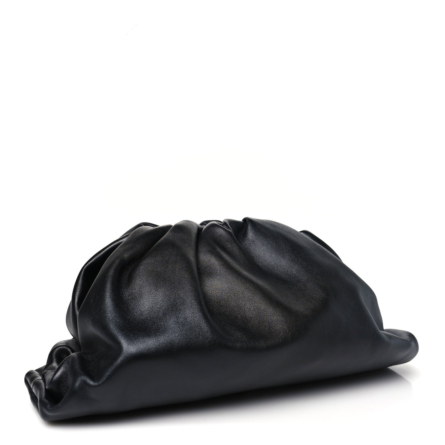 Bottega Veneta Smooth Butter Calf The Pouch Oversized Clutch Black 3 of 8