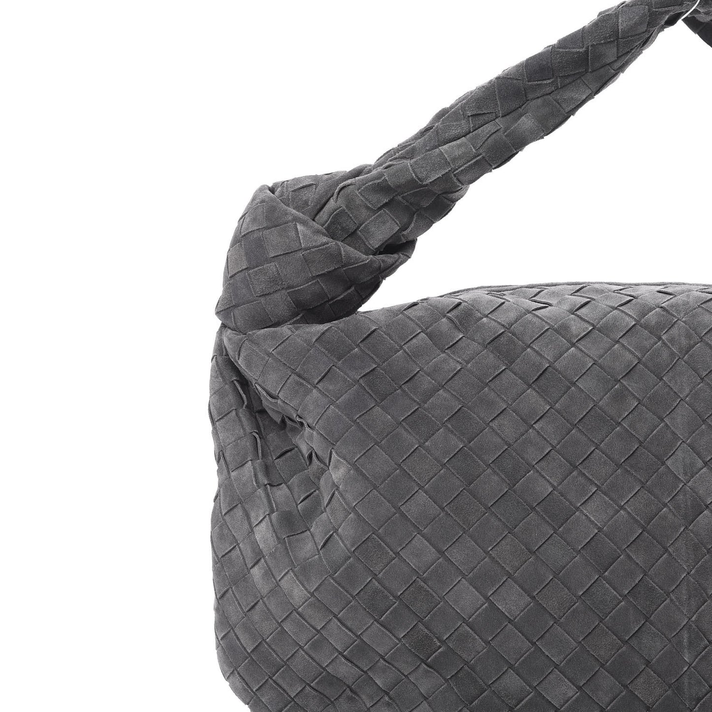 Suede Intrecciato Medium Jodie Light Graphite