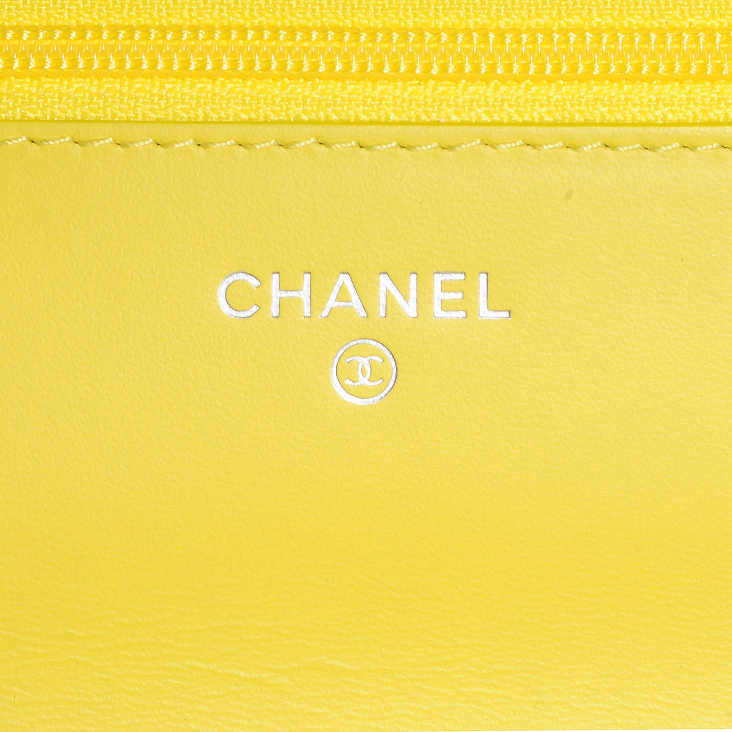 Chanel Caviar Timeless CC Wallet on Chain WOC Yellow 8 of 11