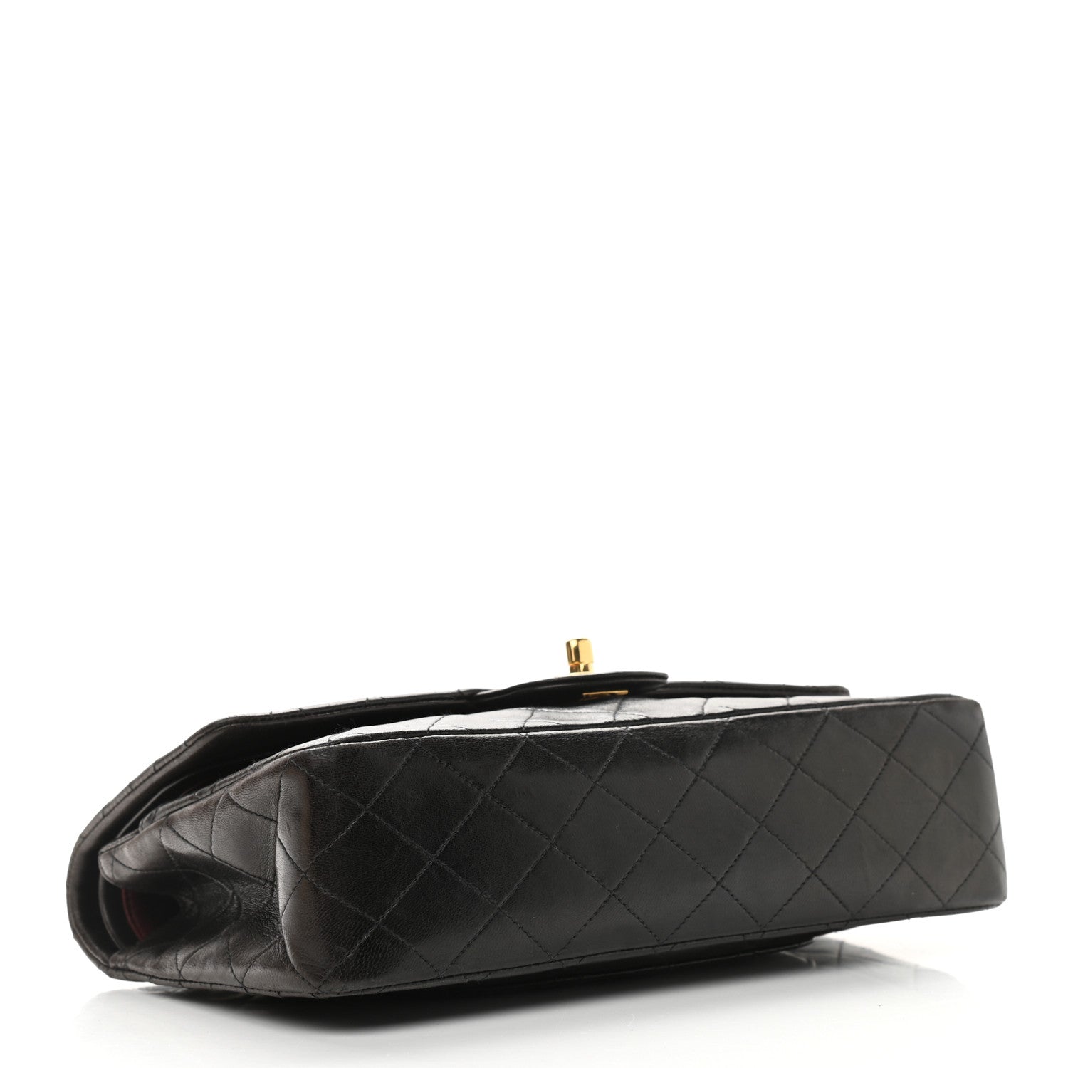Chanel Lambskin Quilted Medium Double Flap Dark Brown 4 of 16