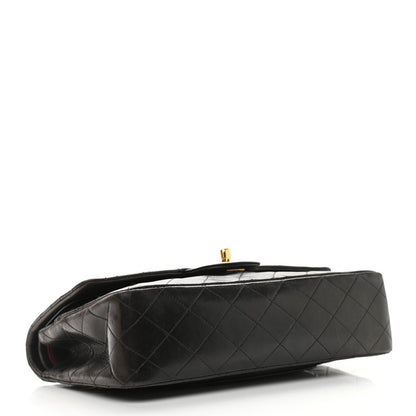 Chanel Lambskin Quilted Medium Double Flap Dark Brown 4 of 16