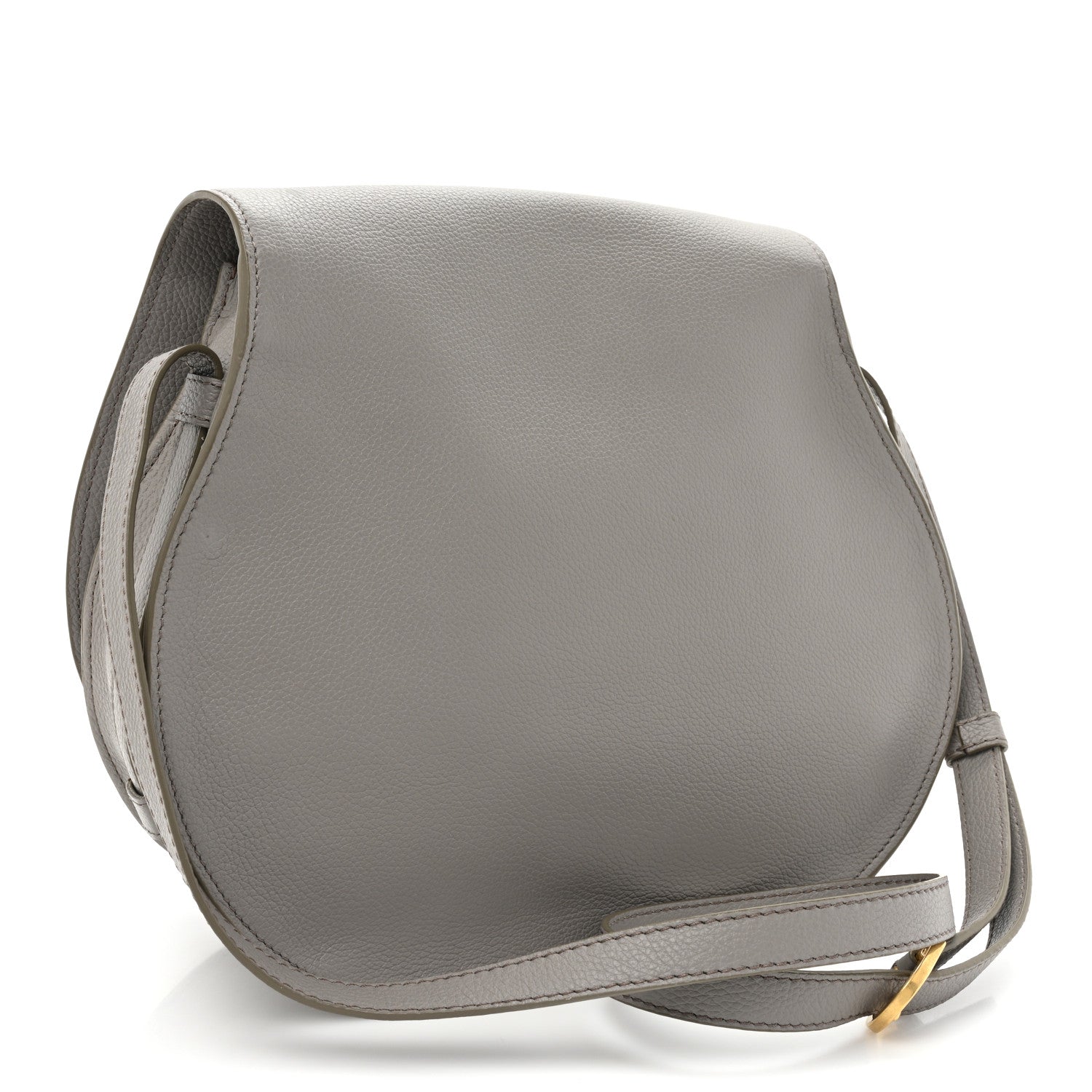 Chloe Calfskin Medium Marcie Round Crossbody Bag Cashmere Grey 3 of 11