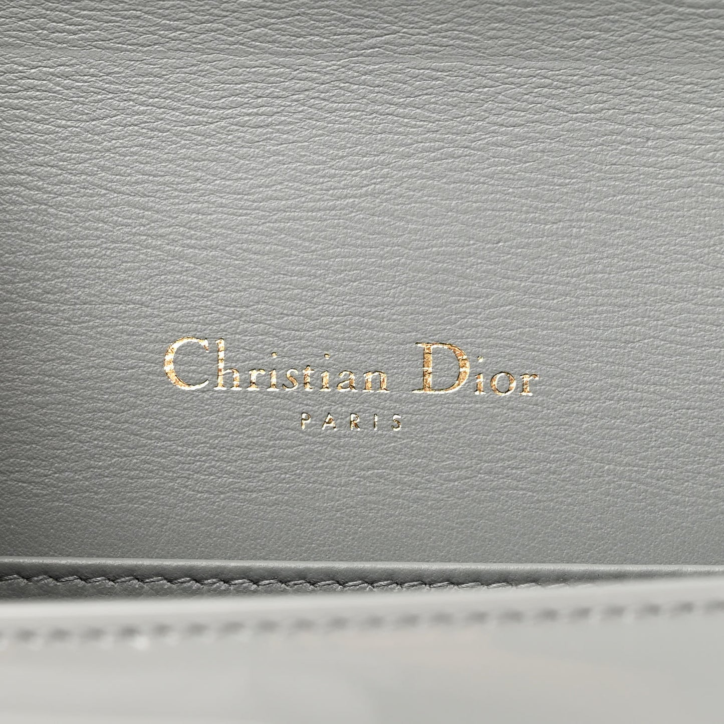 Patent Cannage Lady Dior Convertible Clutch Grey